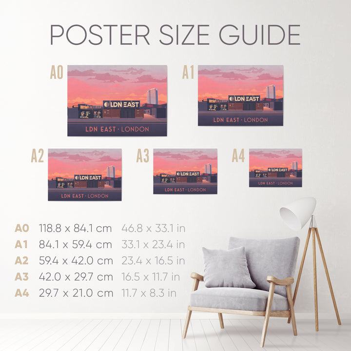 LDN East London Travel Poster