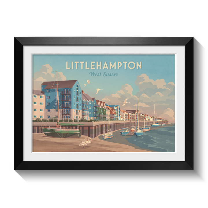 Littlehampton West Sussex Travel Poster