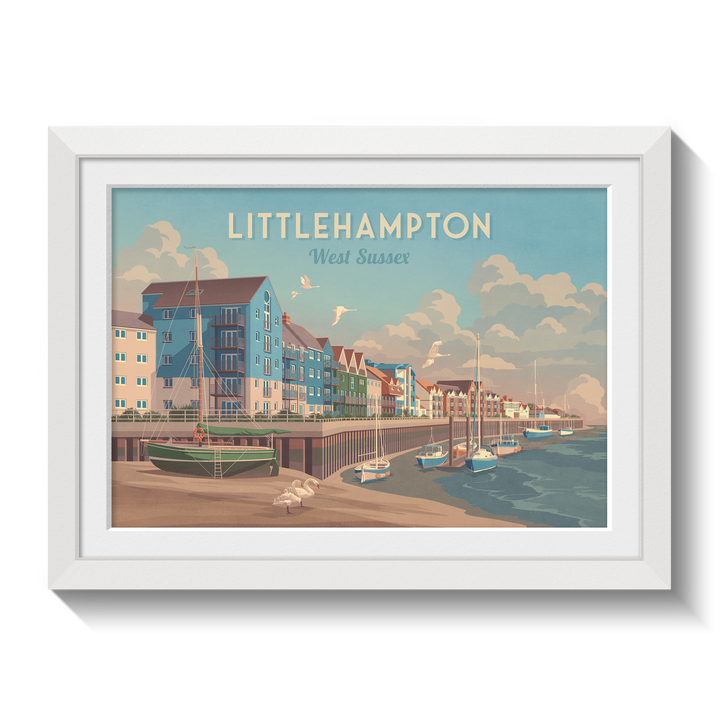 Littlehampton West Sussex Travel Poster