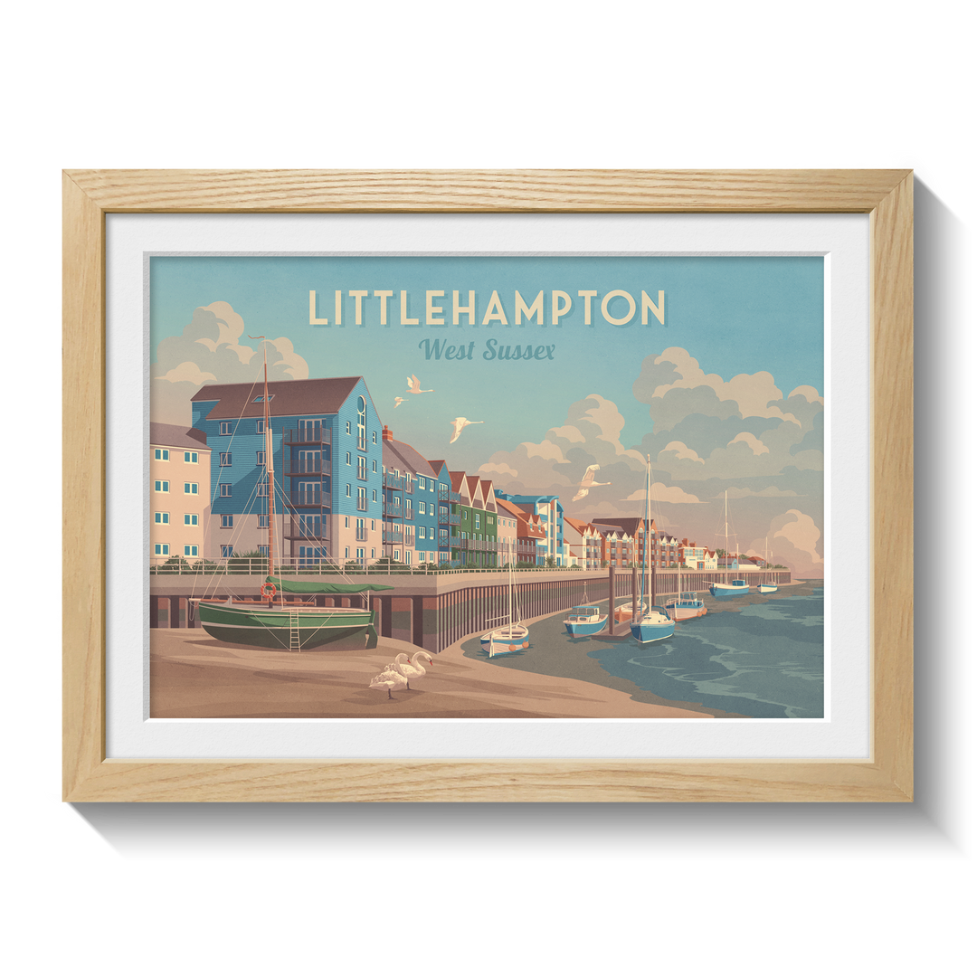 Littlehampton West Sussex Travel Poster