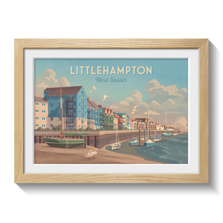 Littlehampton West Sussex Travel Poster