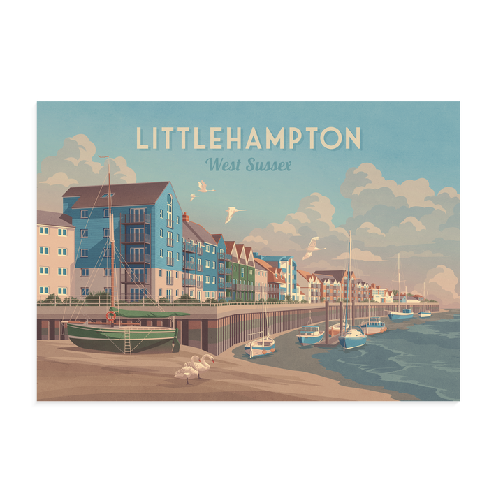 Littlehampton West Sussex Travel Poster