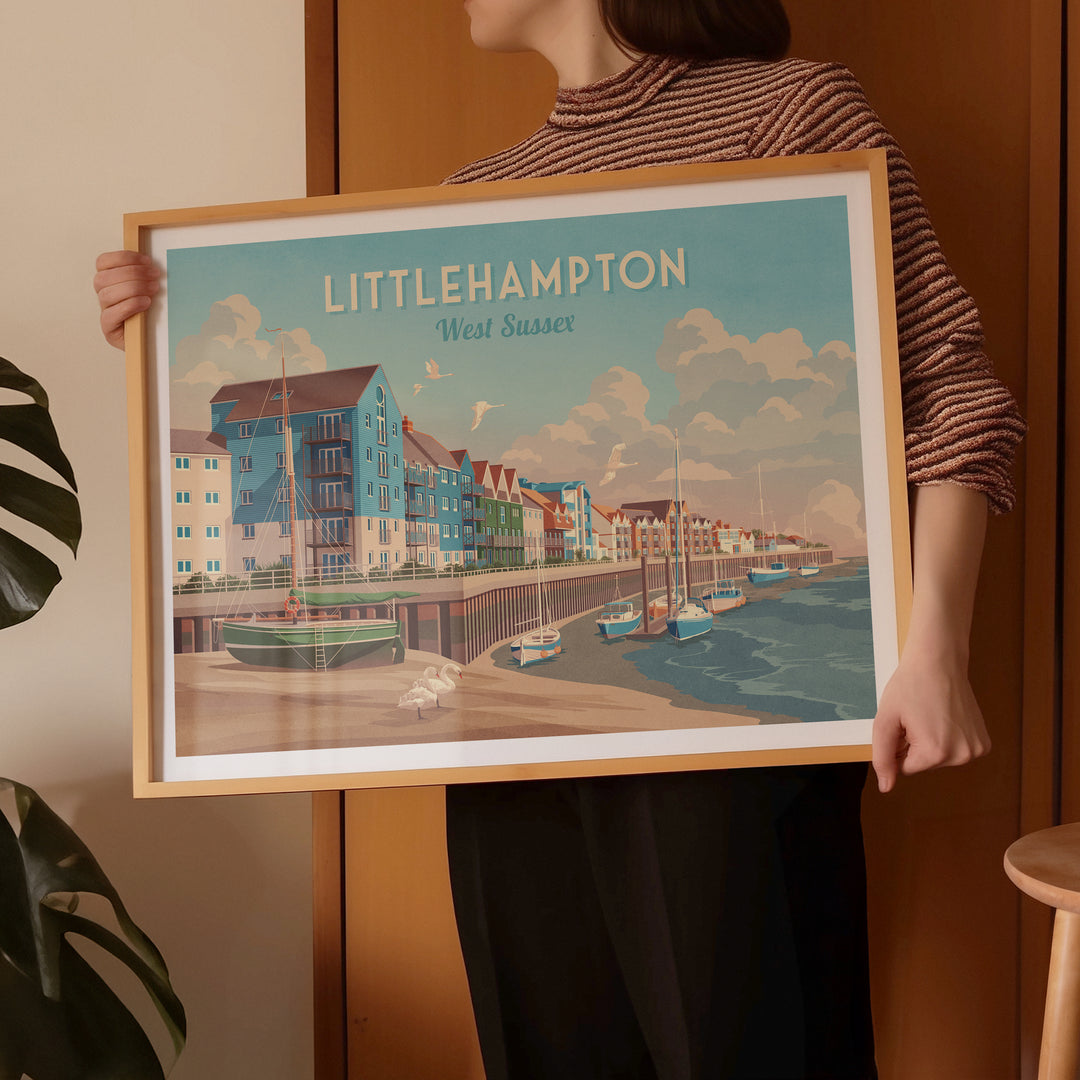 Littlehampton West Sussex Travel Poster