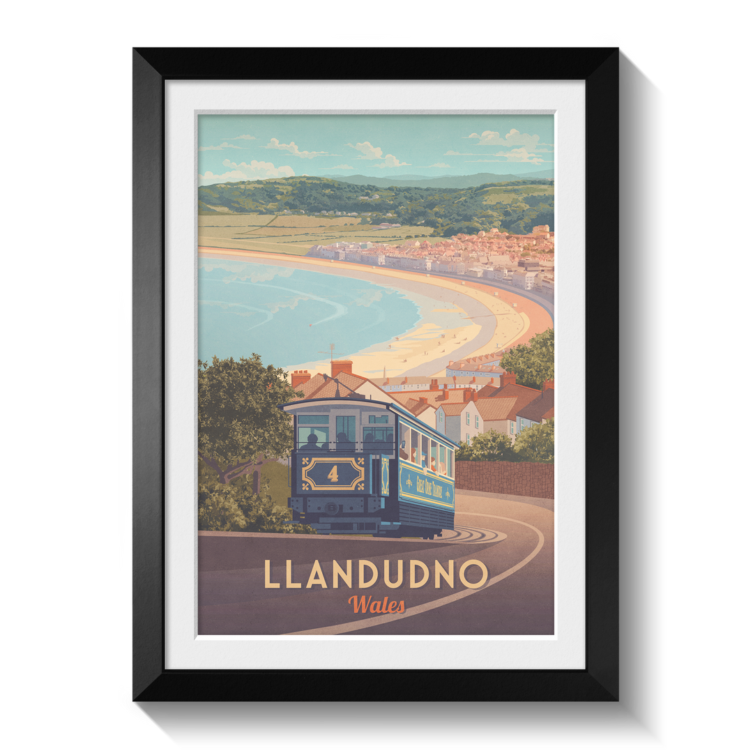 Llandudno Wales Seaside Travel Poster