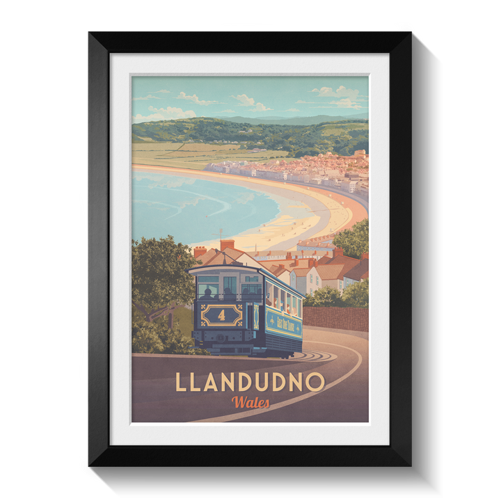 Llandudno Wales Seaside Travel Poster