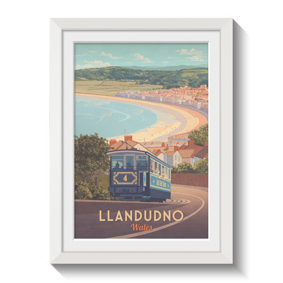 Llandudno Wales Seaside Travel Poster