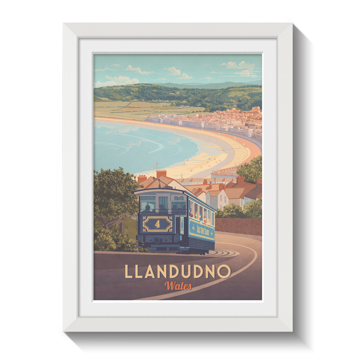 Llandudno Wales Seaside Travel Poster