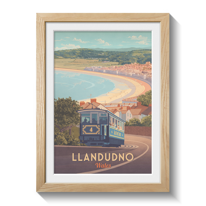 Llandudno Wales Seaside Travel Poster
