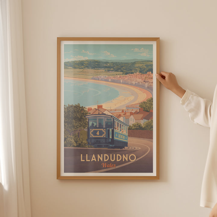 Llandudno Wales Seaside Travel Poster