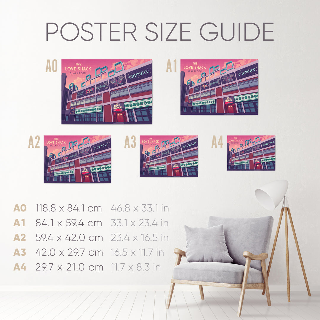 Love Shack Nightclub Blackpool Poster