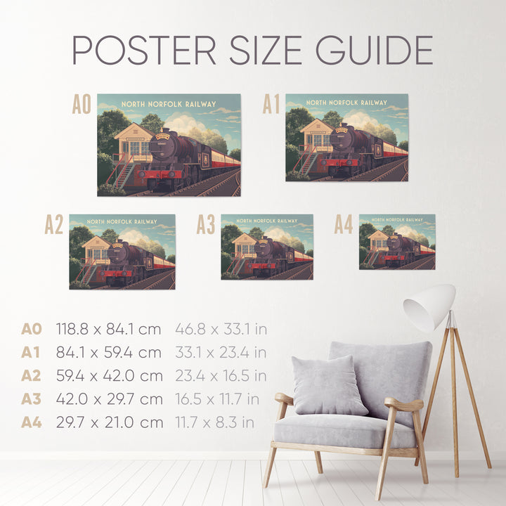 North Norfolk Railway Travel Poster