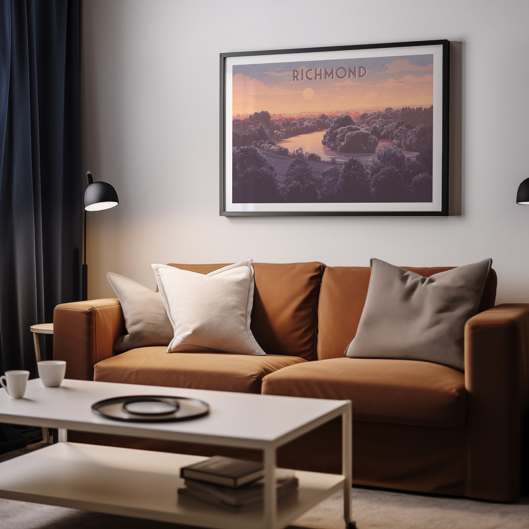 Richmond Hill London Travel Poster