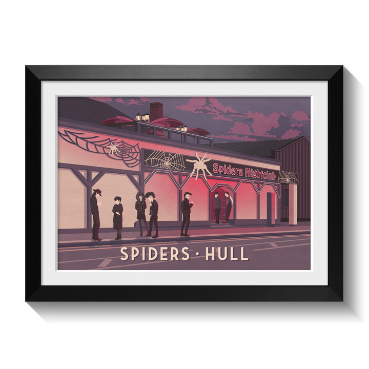 Spiders Nightclub Hull Poster