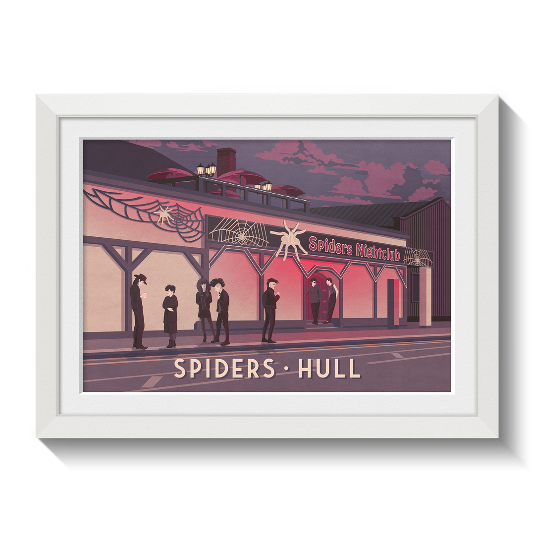 Spiders Nightclub Hull Poster