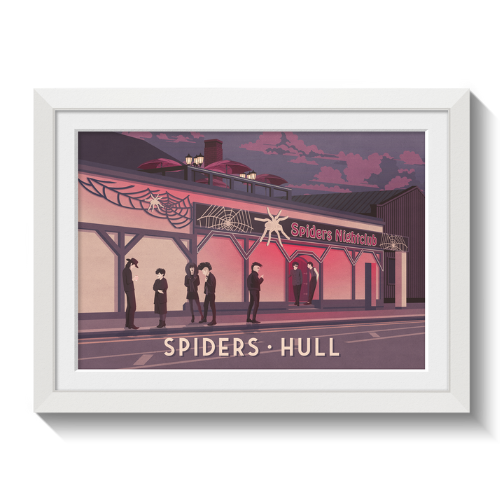 Spiders Nightclub Hull Poster