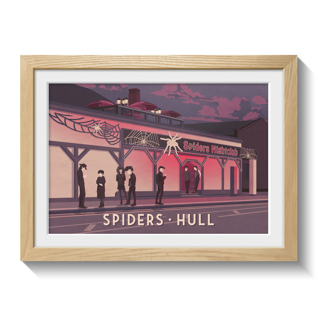 Spiders Nightclub Hull Poster