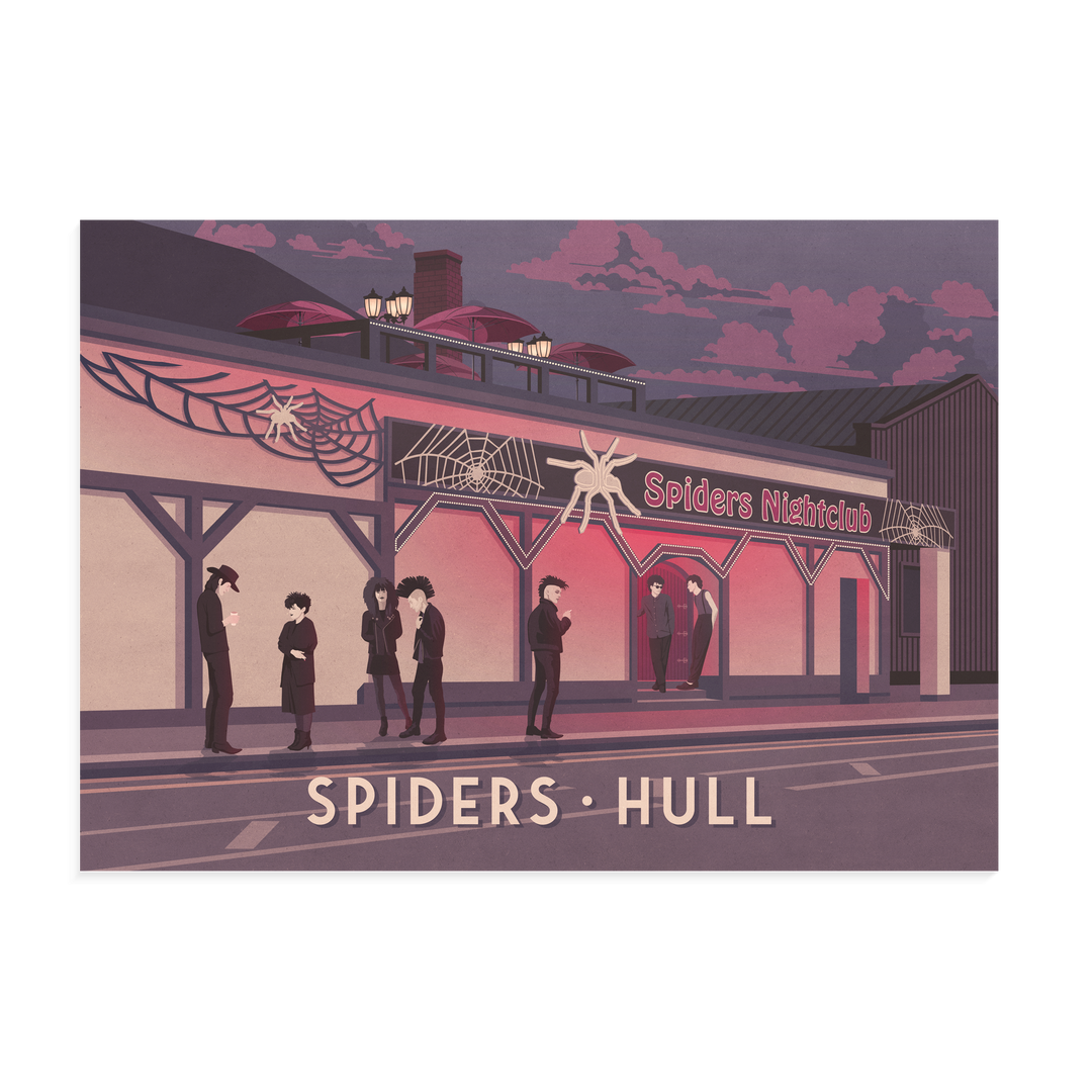Spiders Nightclub Hull Poster