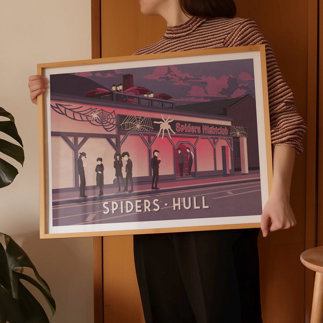 Spiders Nightclub Hull Poster
