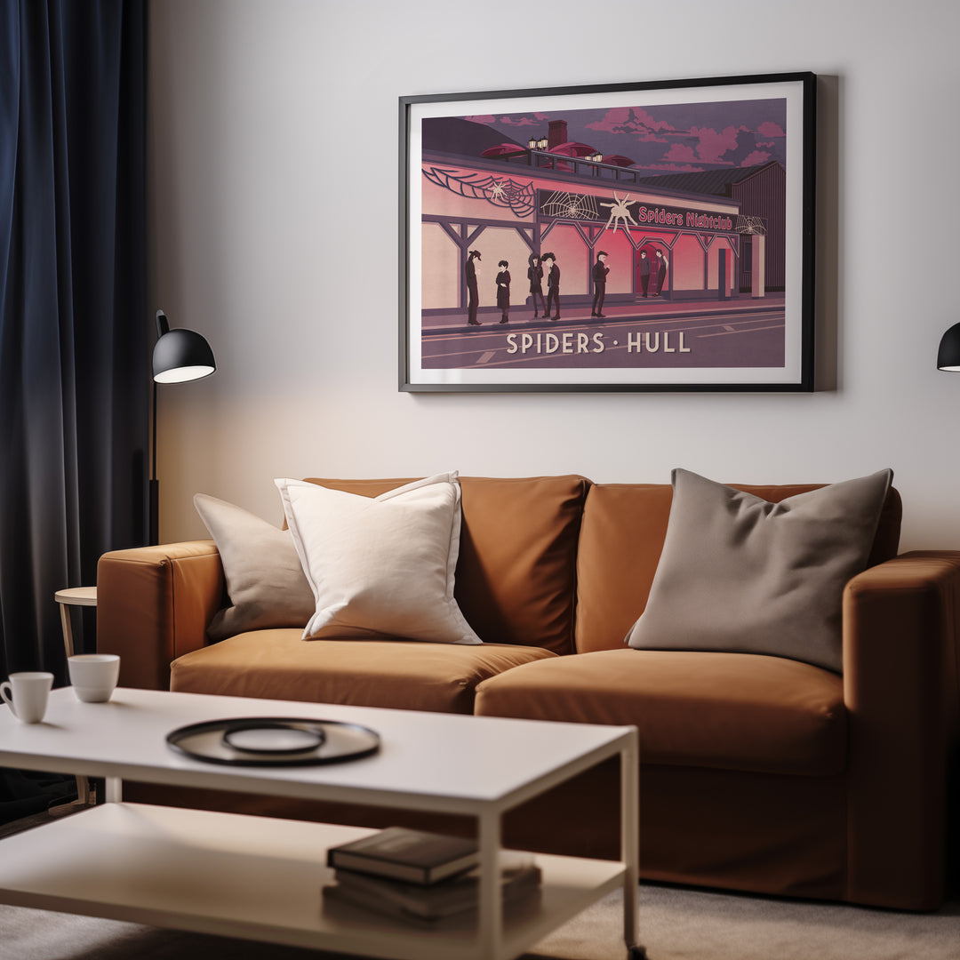 Spiders Nightclub Hull Poster