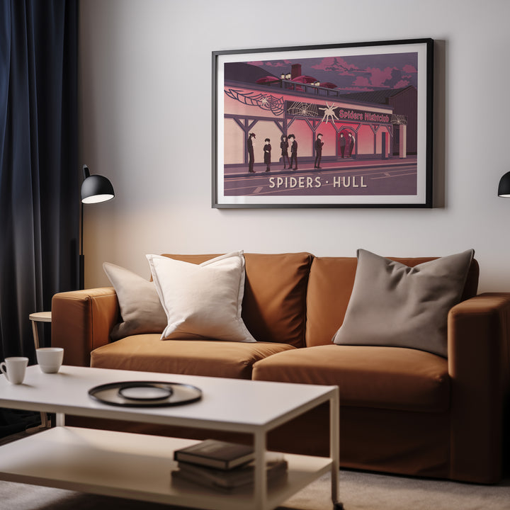 Spiders Nightclub Hull Poster