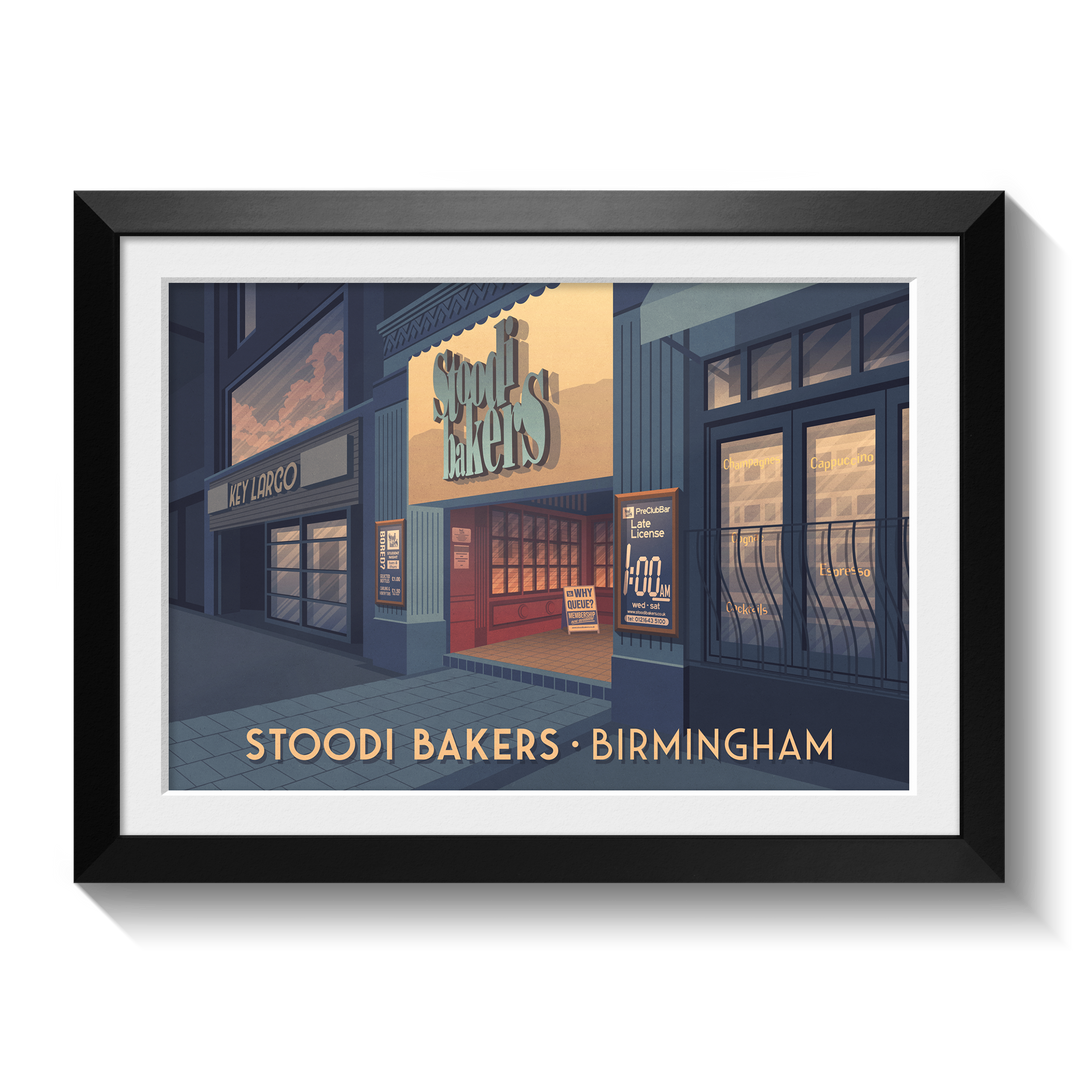 Stoodi Bakers Nightclub Birmingham Poster