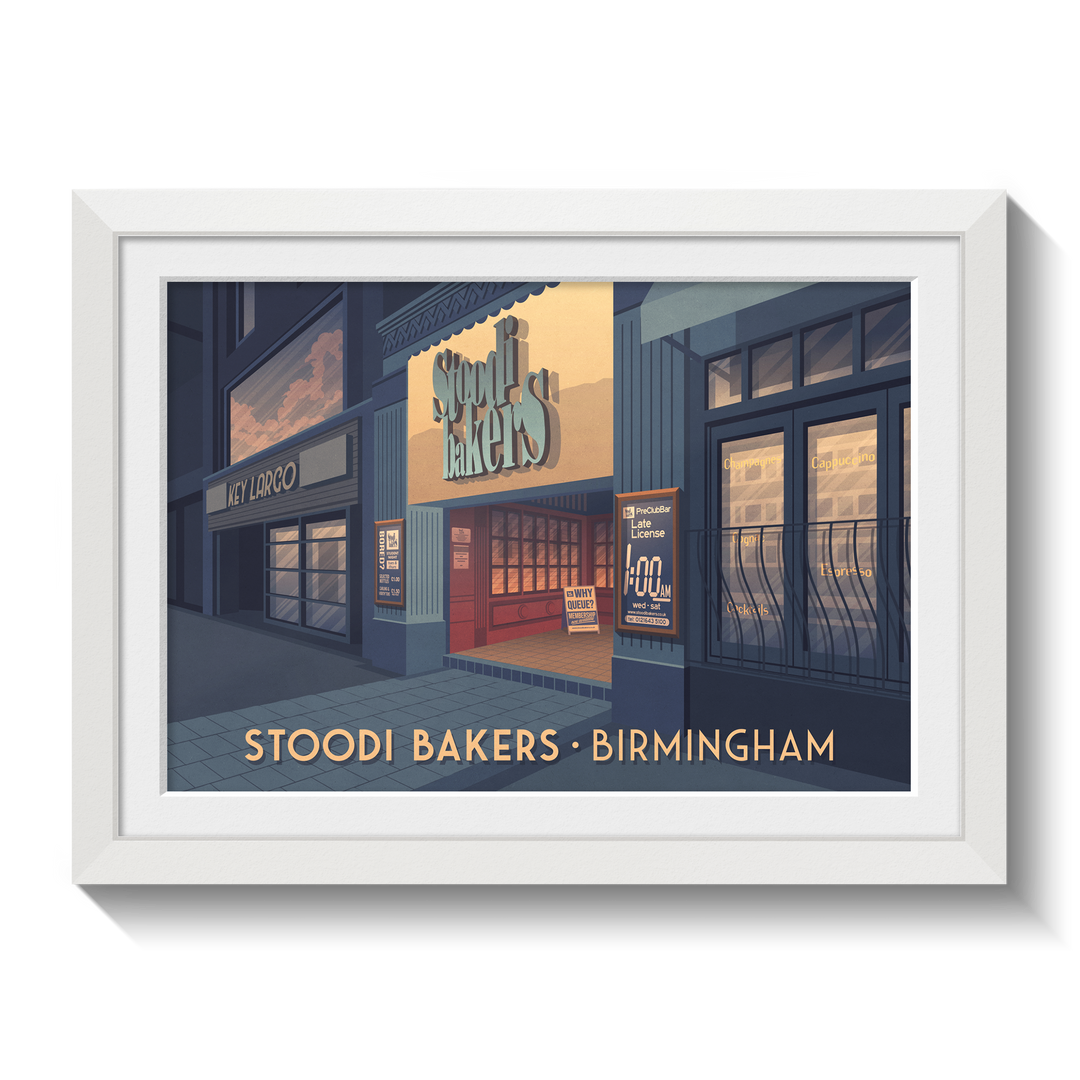 Stoodi Bakers Nightclub Birmingham Poster