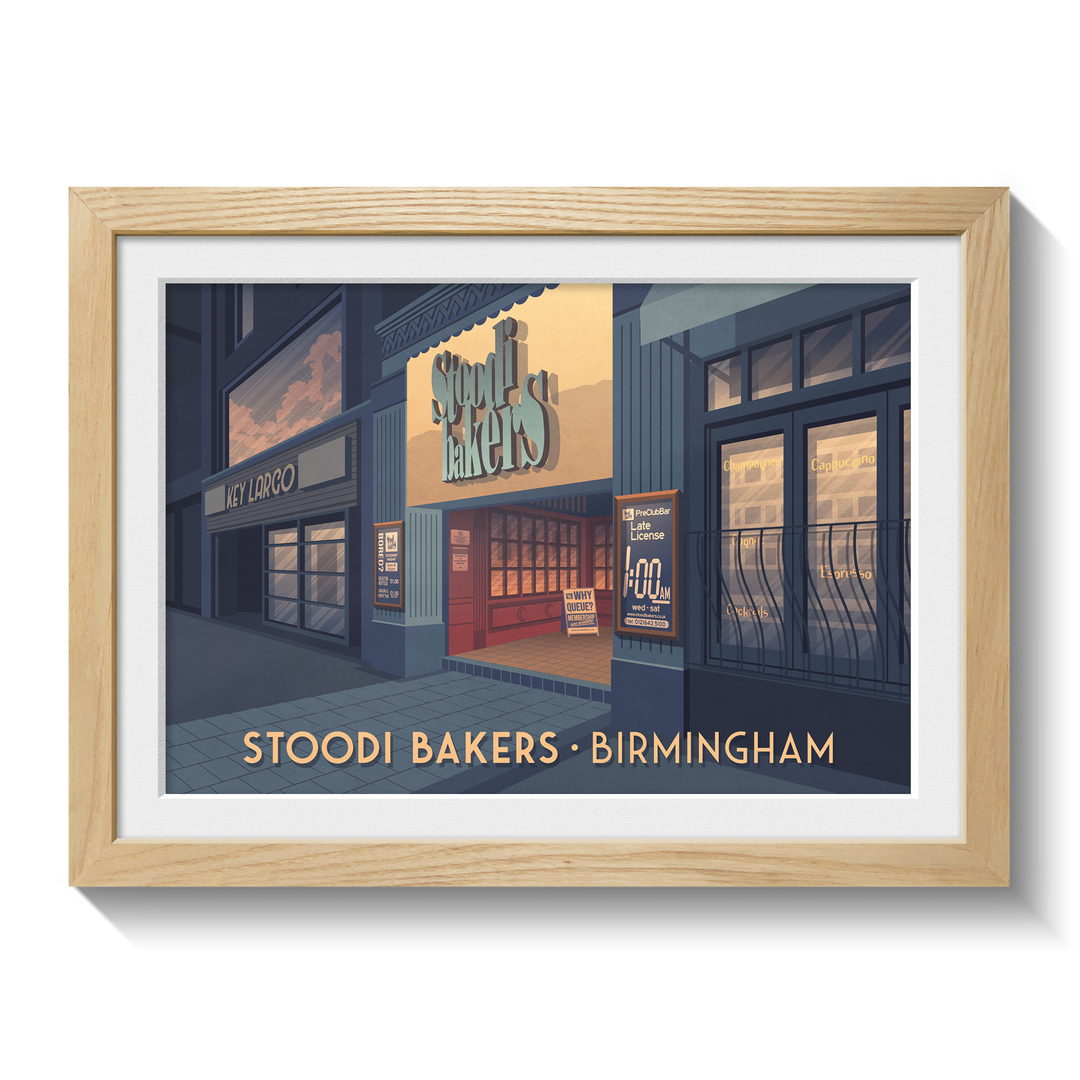 Stoodi Bakers Nightclub Birmingham Poster