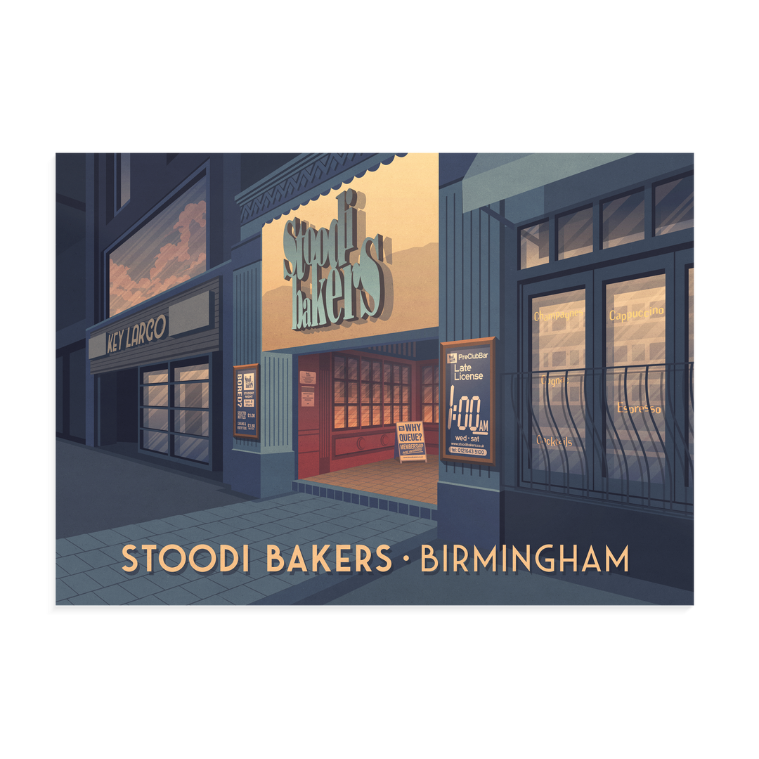 Stoodi Bakers Nightclub Birmingham Poster