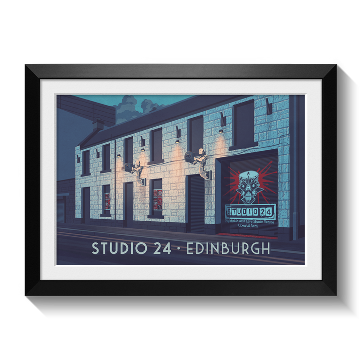 Studio 24 Edinburgh Nightclub Poster