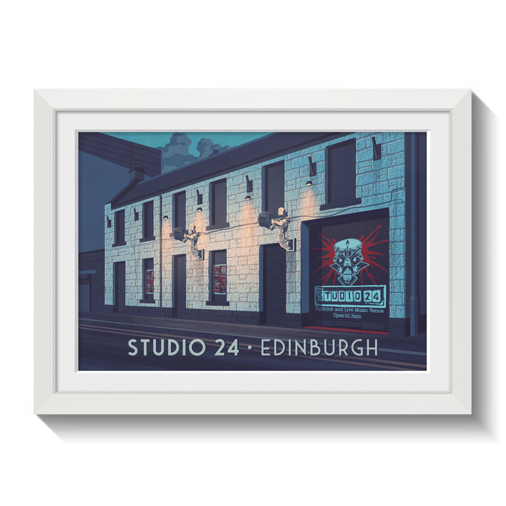 Studio 24 Edinburgh Nightclub Poster