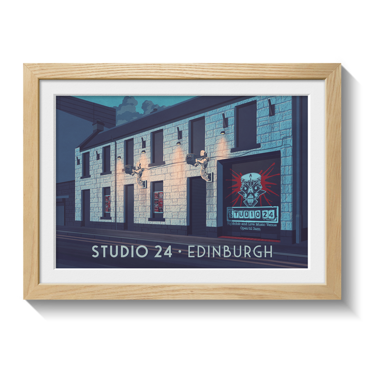 Studio 24 Edinburgh Nightclub Poster