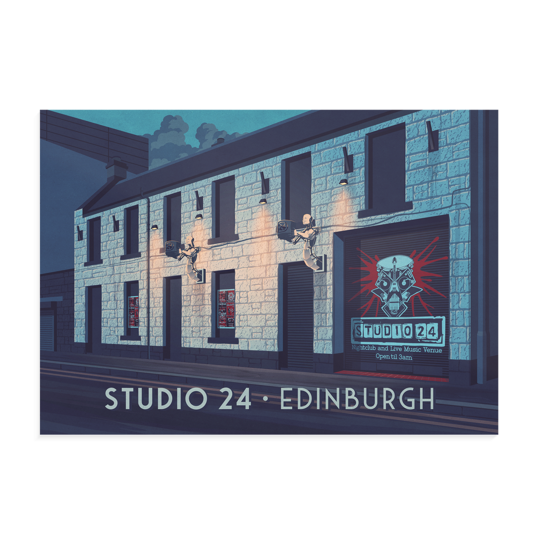 Studio 24 Edinburgh Nightclub Poster
