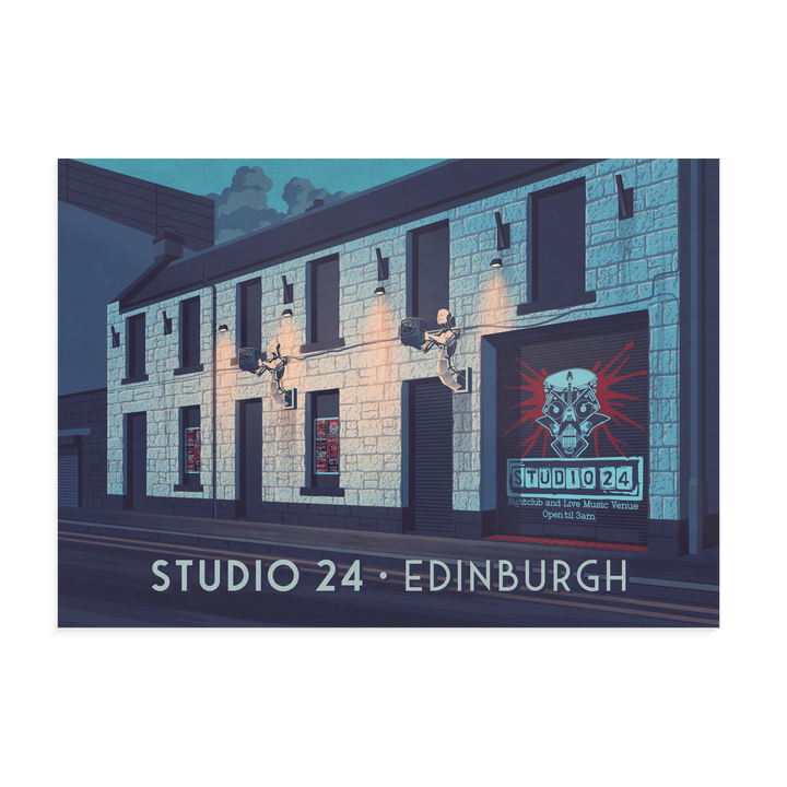 Studio 24 Edinburgh Nightclub Poster