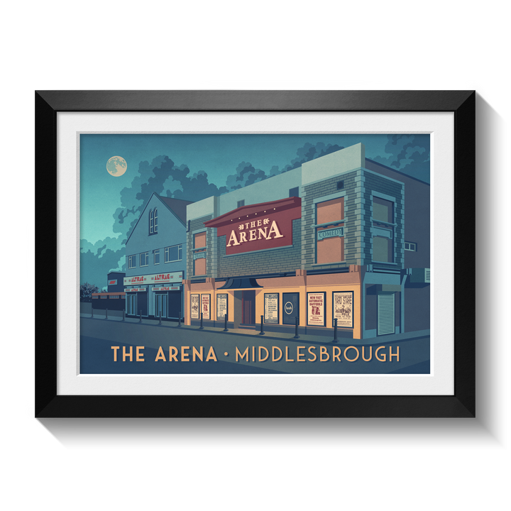 The Arena Middlesborough Poster