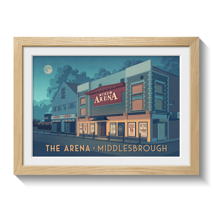 The Arena Middlesborough Poster