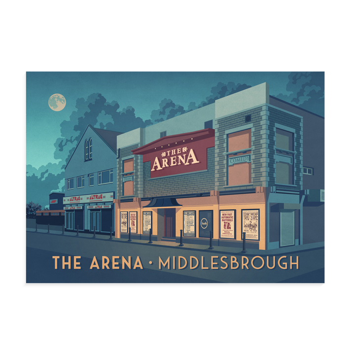 The Arena Middlesborough Poster