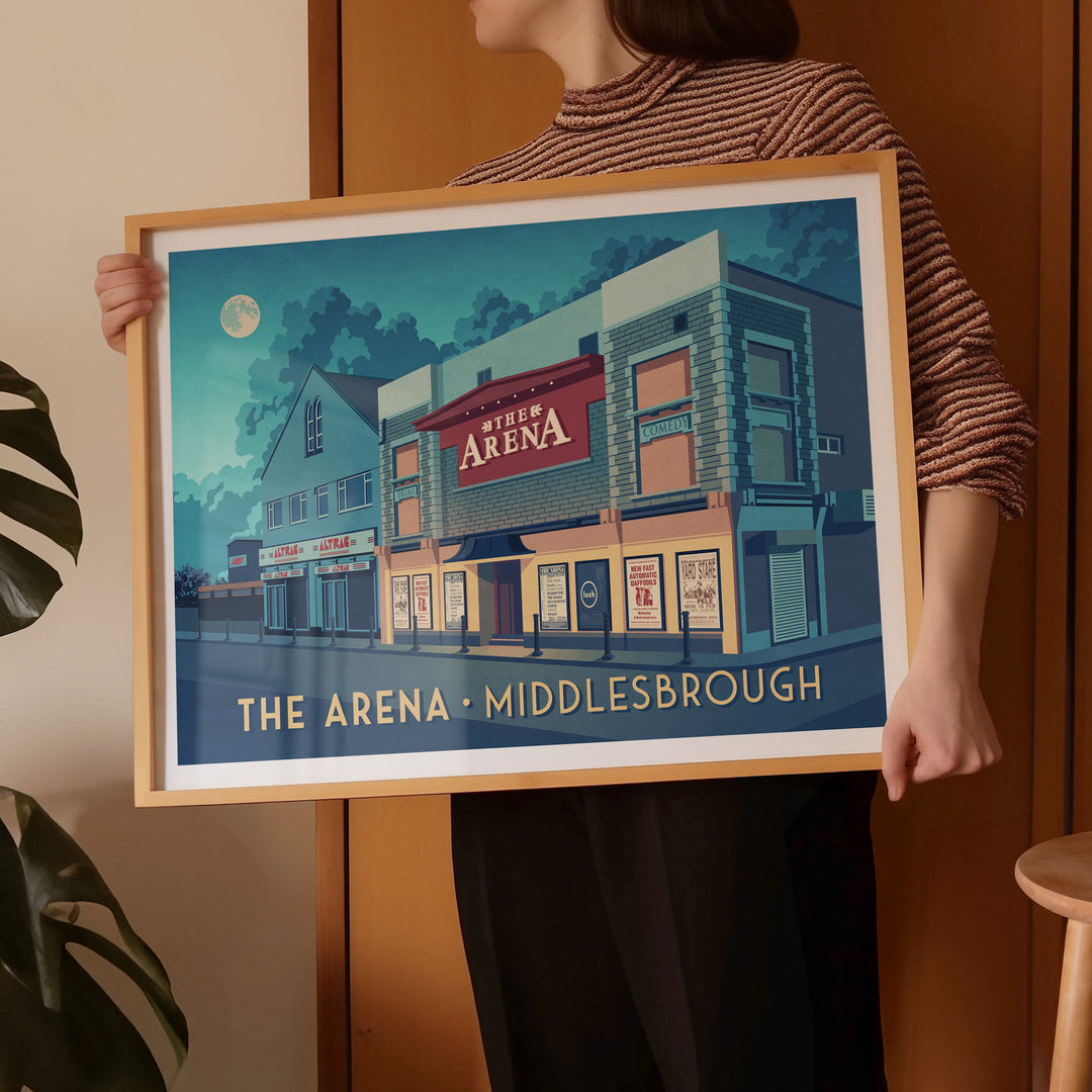 The Arena Middlesborough Poster