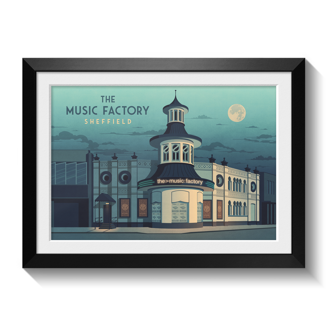 The Music Factory Sheffield Poster