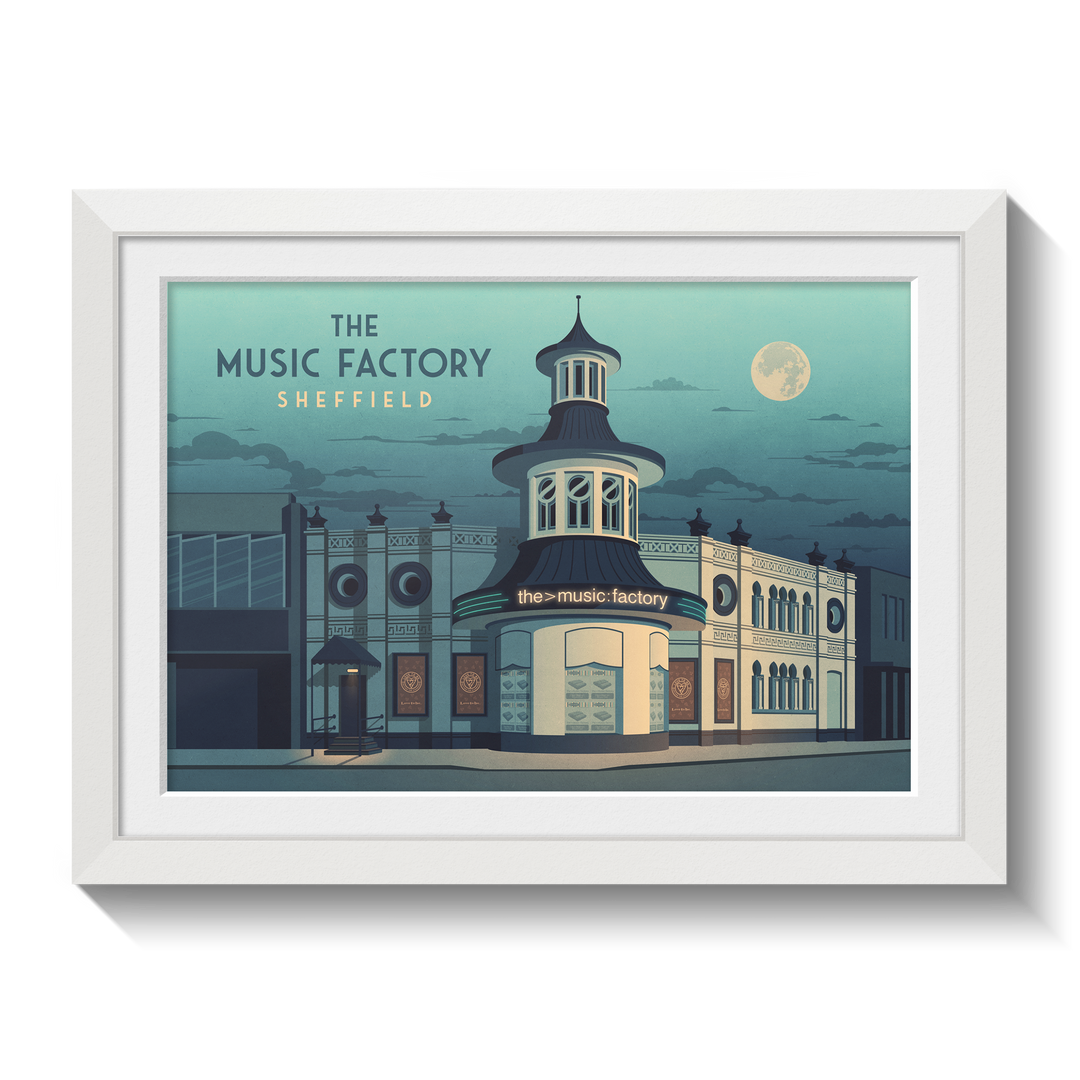 The Music Factory Sheffield Poster