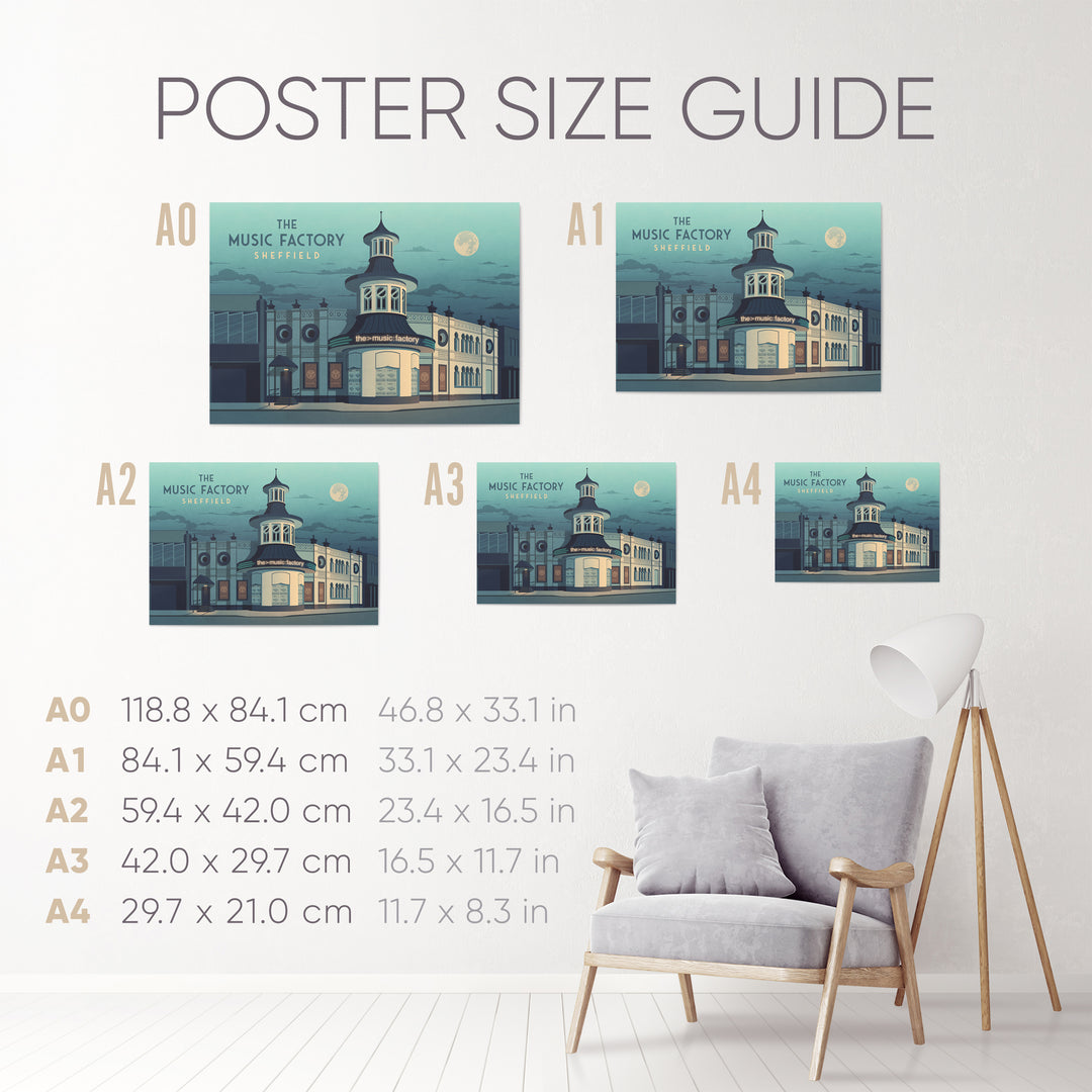 The Music Factory Sheffield Poster