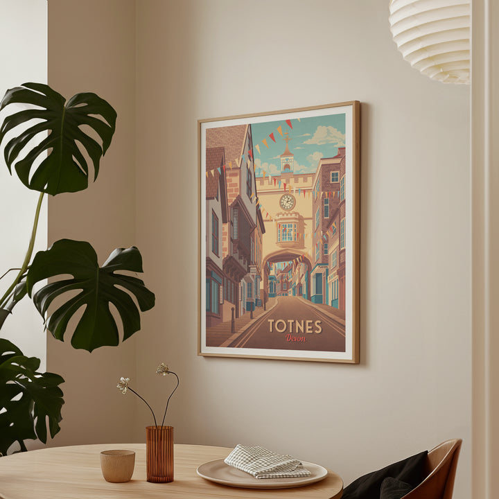 Totnes Seaside Travel Poster