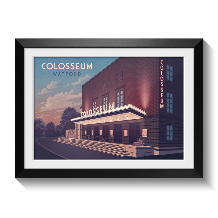 Watford Colosseum Travel Poster