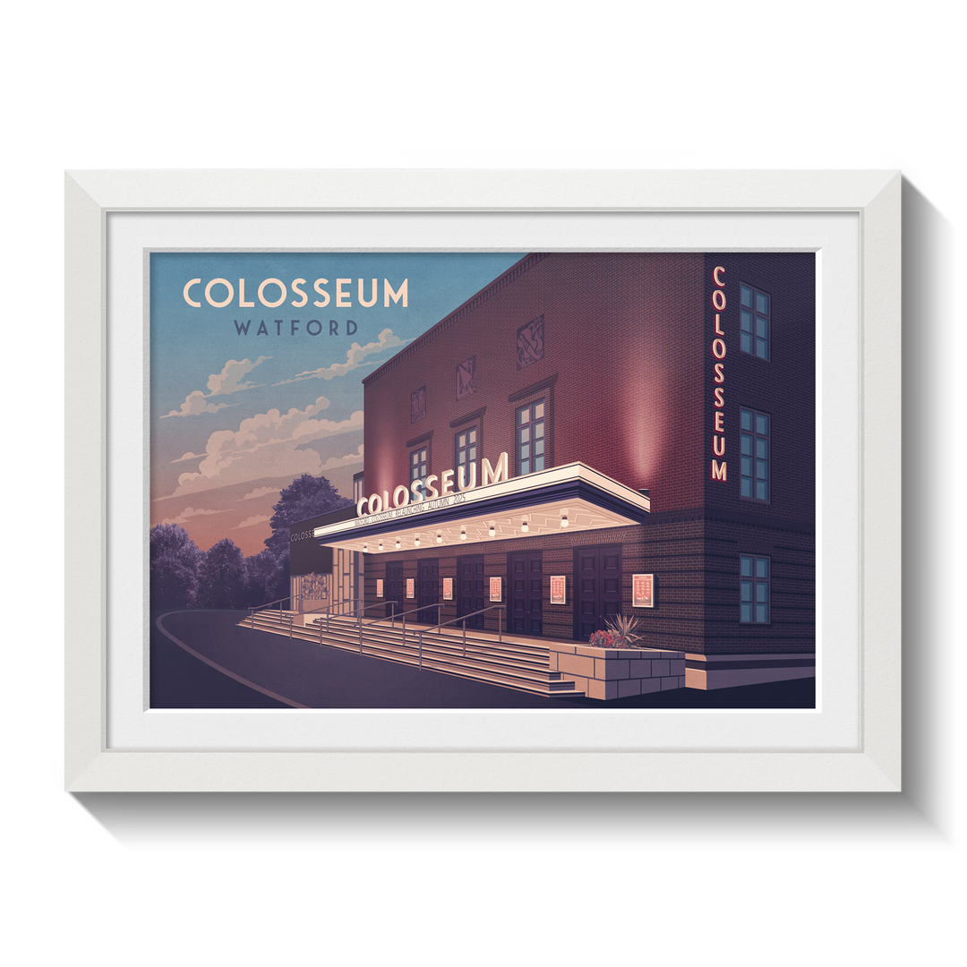 Watford Colosseum Travel Poster
