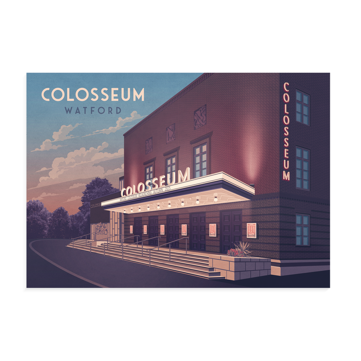 Watford Colosseum Travel Poster