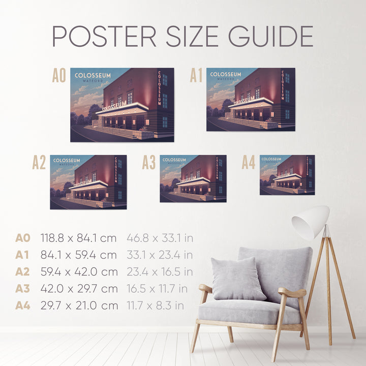 Watford Colosseum Travel Poster