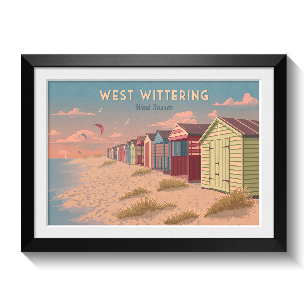 West Wittering West Sussex Travel Poster