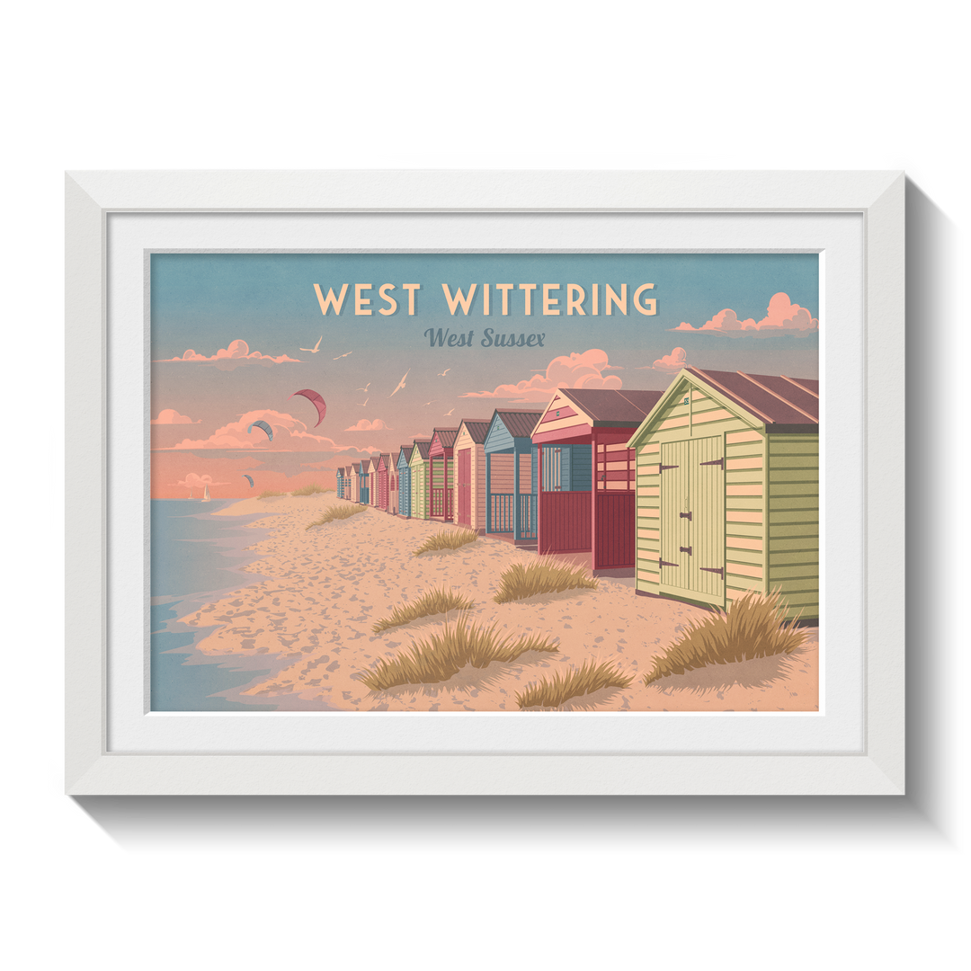 West Wittering West Sussex Travel Poster