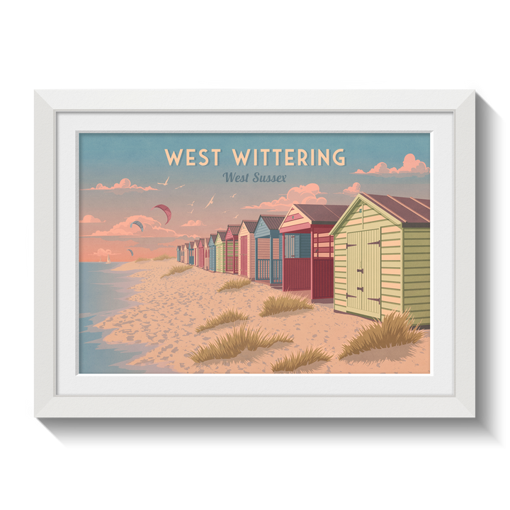 West Wittering West Sussex Travel Poster