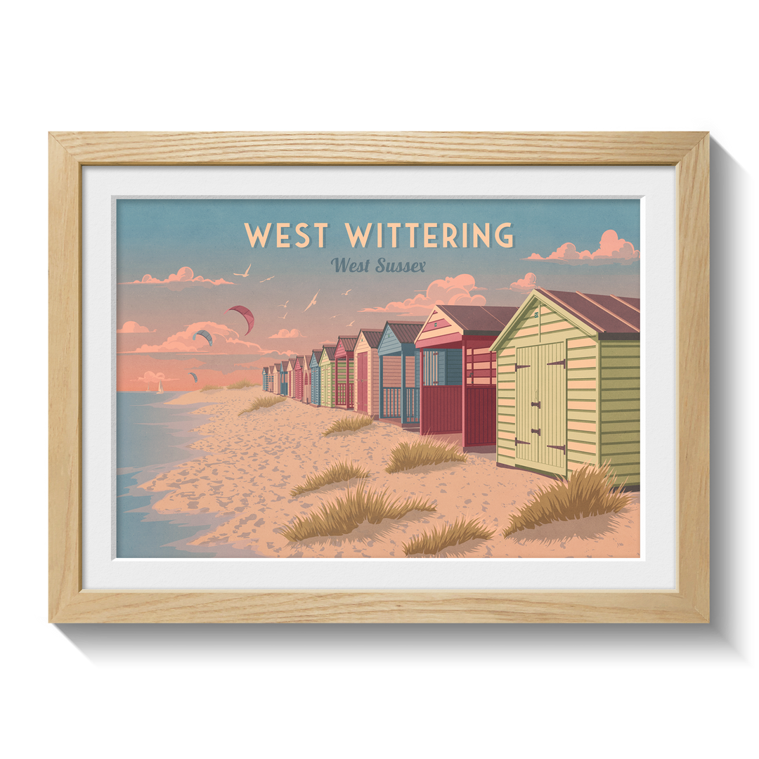 West Wittering West Sussex Travel Poster