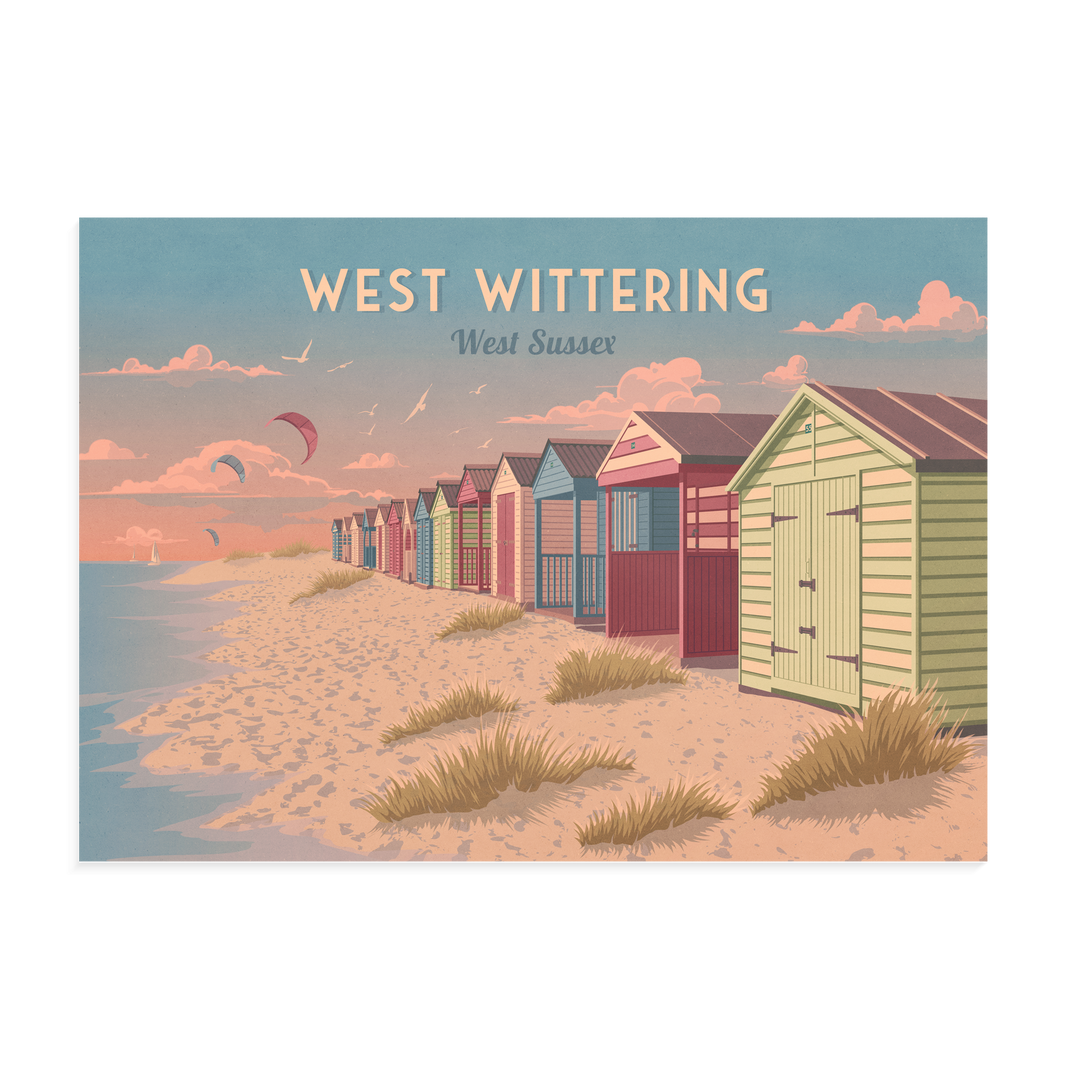 West Wittering West Sussex Travel Poster